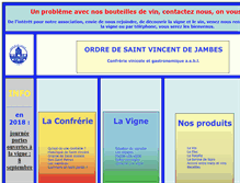 Tablet Screenshot of ordredesaintvincent.be